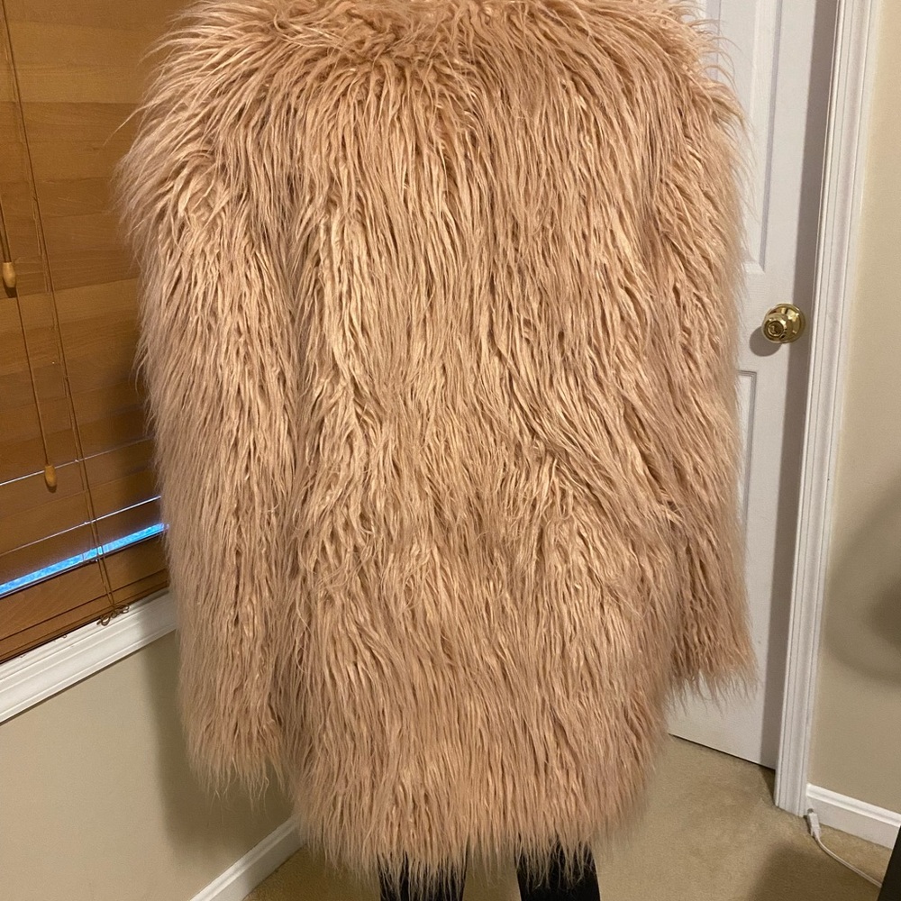 Pink fur coat in great shape